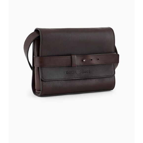 Emporio Armani Leather Shoulder Bag - Picture 1 of 11
